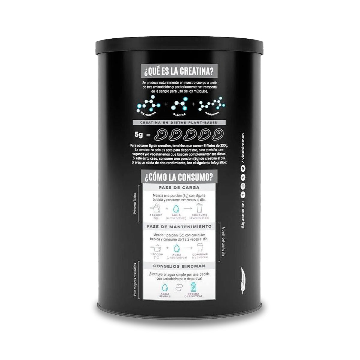 Creatina Monohidrata Alta Pureza Sabor Natural Falcon 450G