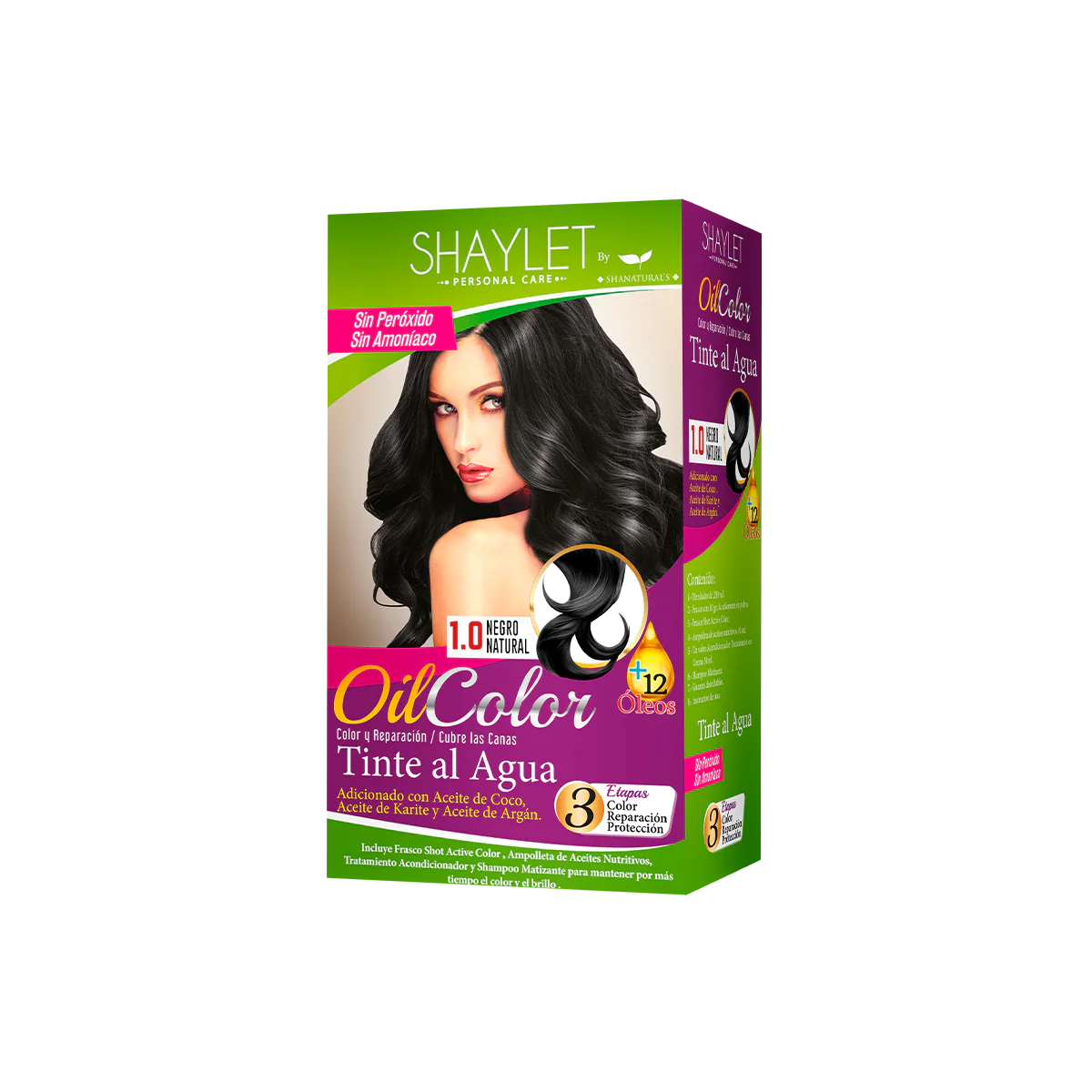 Oil Color Tinte Al Agua 1.0 Negro Natural, Shanaturals