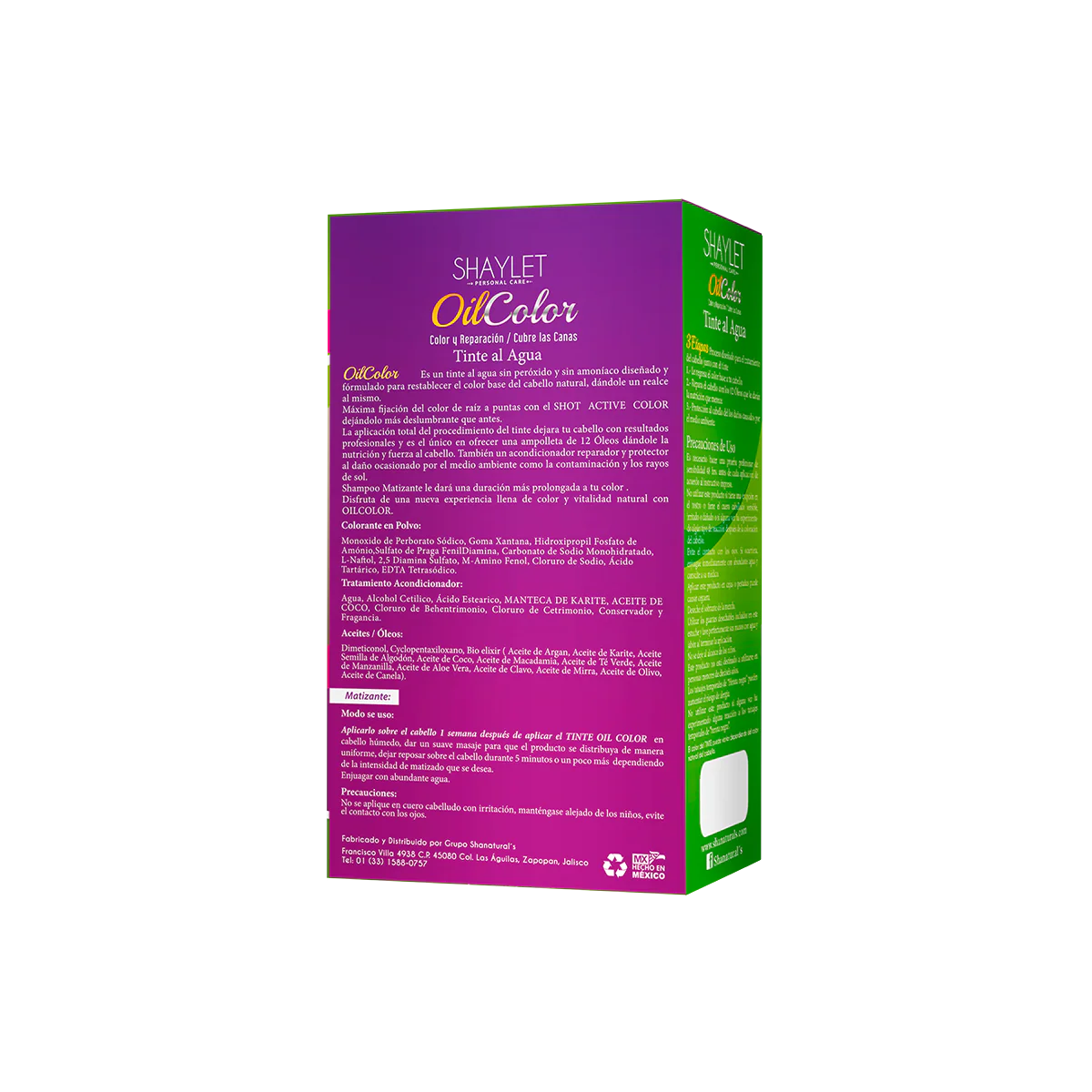 Oil Color Tinte Al Agua 1.0 Negro Natural, Shanaturals