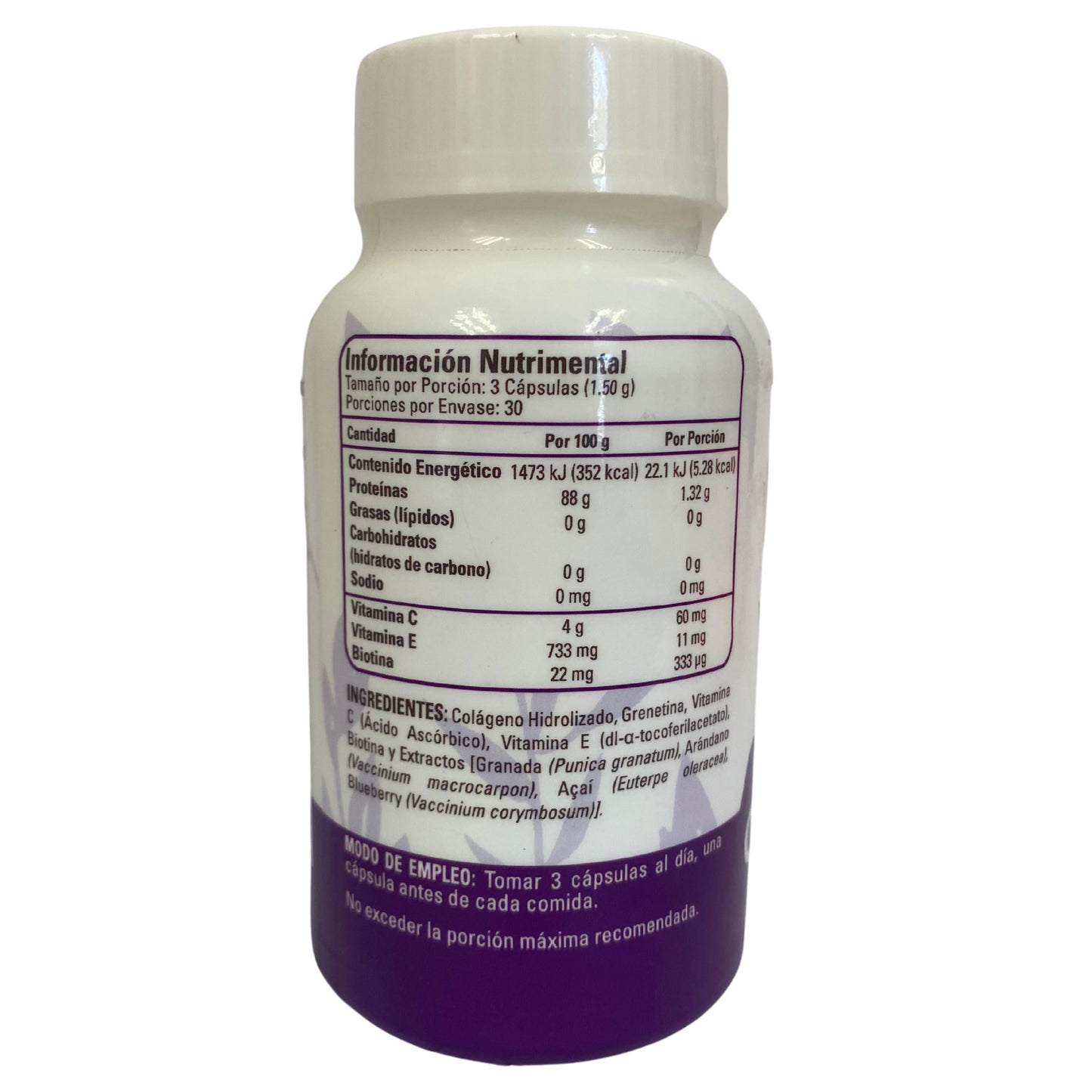 Colágeno + Biotina 90 Caps Via Verde