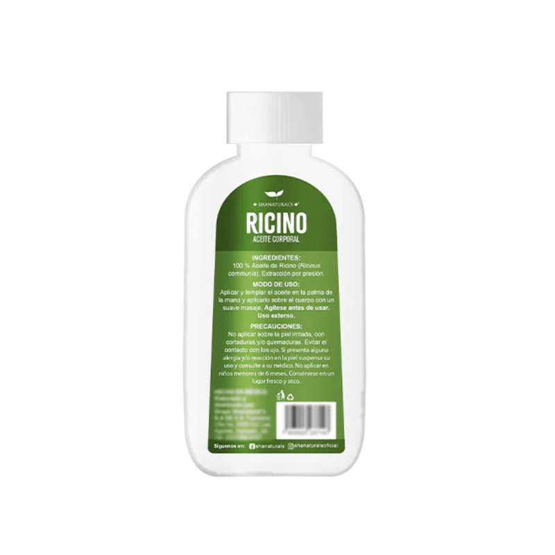 Aceite Puro de Ricino 60 ml  Shanaturals