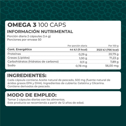Omega 3, 100 Perlas Pronat