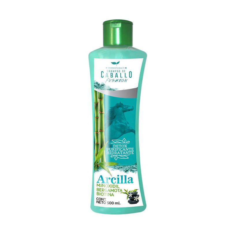 Shampoo De Caballo Con Arcilla Minoxidil Bergamota 500ml Shanaturals
