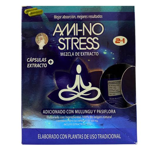 AMI-NO STRESS 2 en 1 50 caps y Extracto 30 ml Xotla