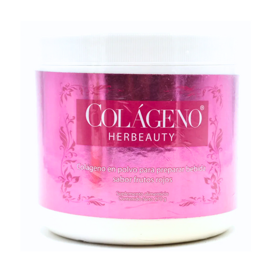 Colageno Herbeauty En Polvo Sabor Frutos Rojos 270G Alternativas Naturales