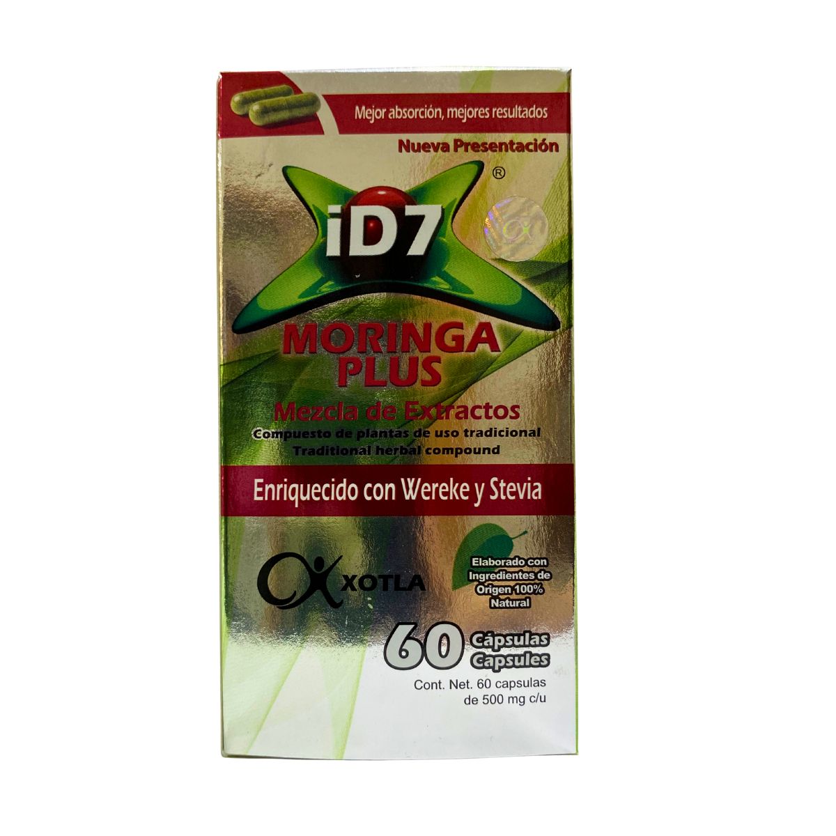 Id7 Moringa Plus 60 Caps Xotla