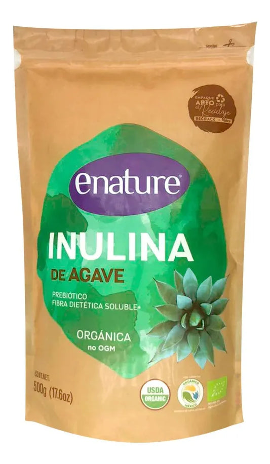 Inulina De Agave Fibra Dietética Sabor Natural 500 G. Enature