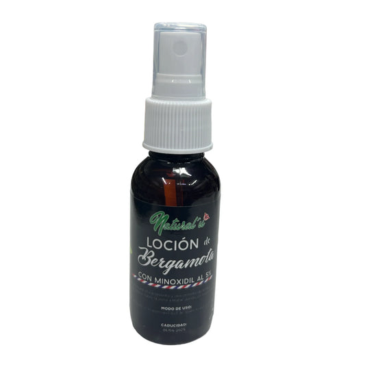 Locion De Bergamota Spray Con Minoxidil Al 5% 120 Ml Natural U