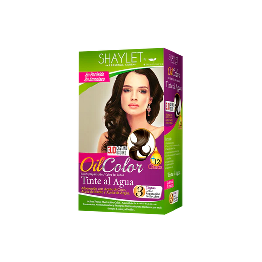 Oil Color Tinte Al Agua 3.0 Castaño Oscuro, Shanaturals