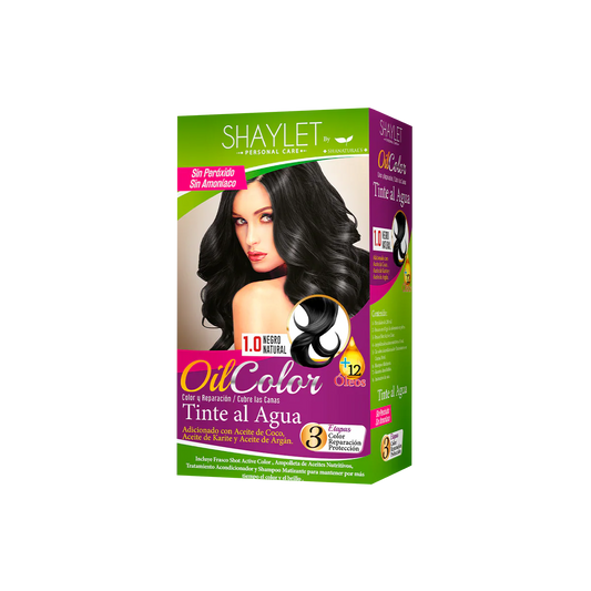 Oil Color Tinte Al Agua 1.0 Negro Natural, Shanaturals