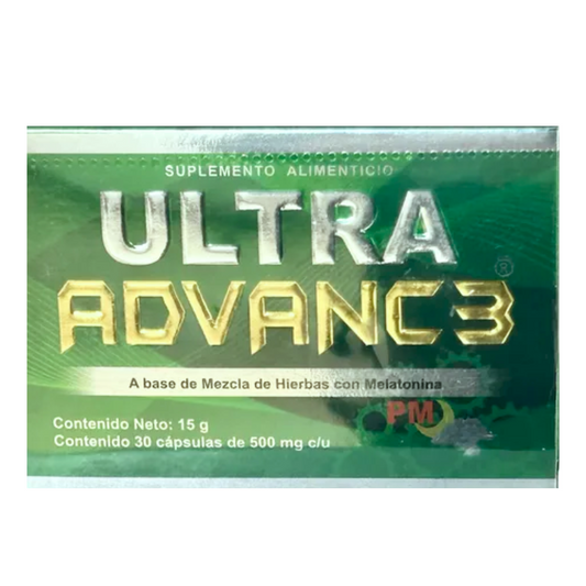 Ultra Advanc3 Verde PM 500 mg 30 cápsulas