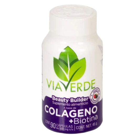 Colágeno + Biotina 90 Caps Via Verde