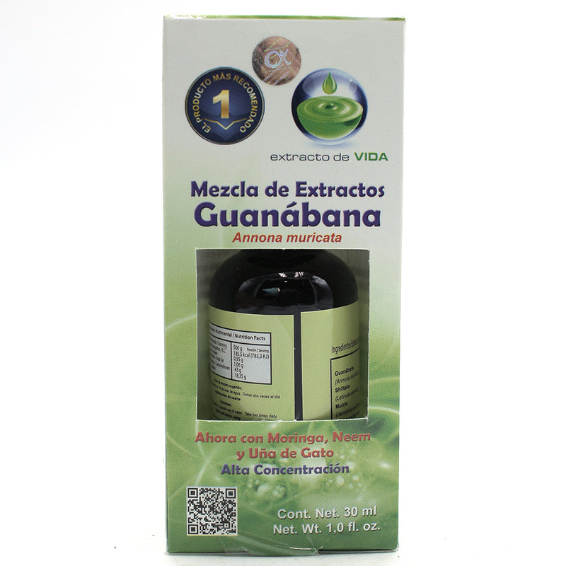 Mezcla de extractos guanábana Xotla 30 ml