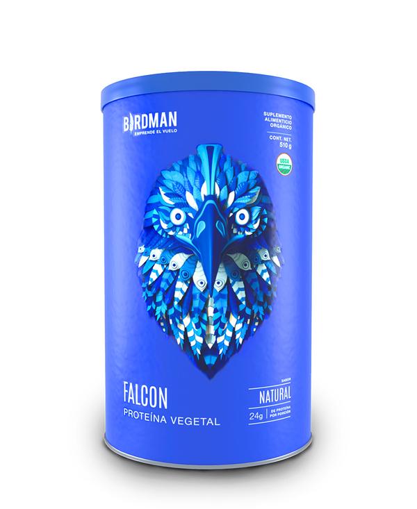 Falcon proteína vegetal sabor natural Birdman 510 gr