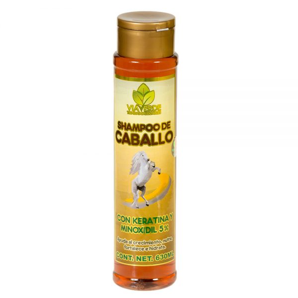 Shampoo de caballo con keratina y minodixil Via Verde 630 ml