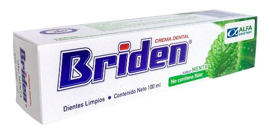 Crema dental sabor menta Briden 100 ml.