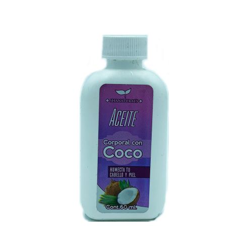 Aceite corporal de coco Shanaturals 60 ML