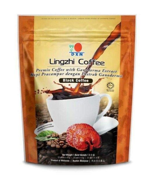 Sobre de café negro lingzhi 2 en 1 DXN 4.5 gr