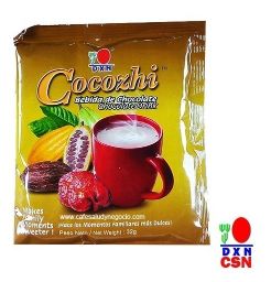 Café cocozhi bebida de chocolate DXN sobre