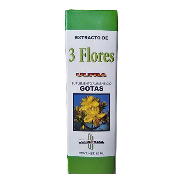 Extracto de 3 flores Ultra soya 60 ml