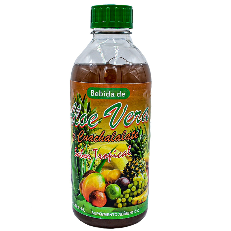 Bebida de aloe vera y cuachalate sabor tropical Valans 1 lt