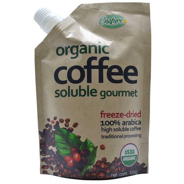 Café orgánico soluble Enature 100 gr