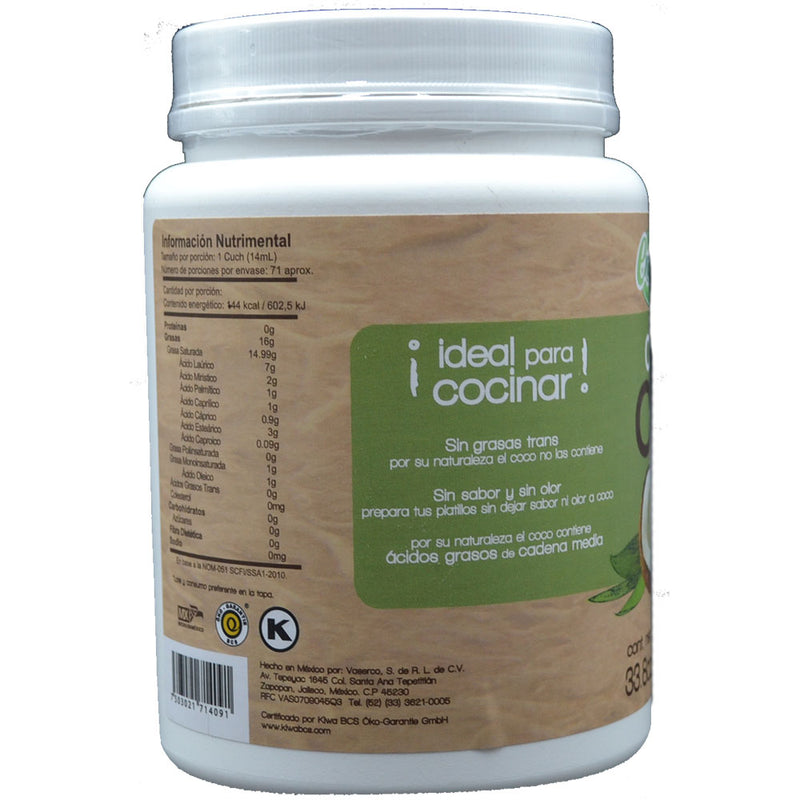 Aceite de coco orgánico Enature 1 L