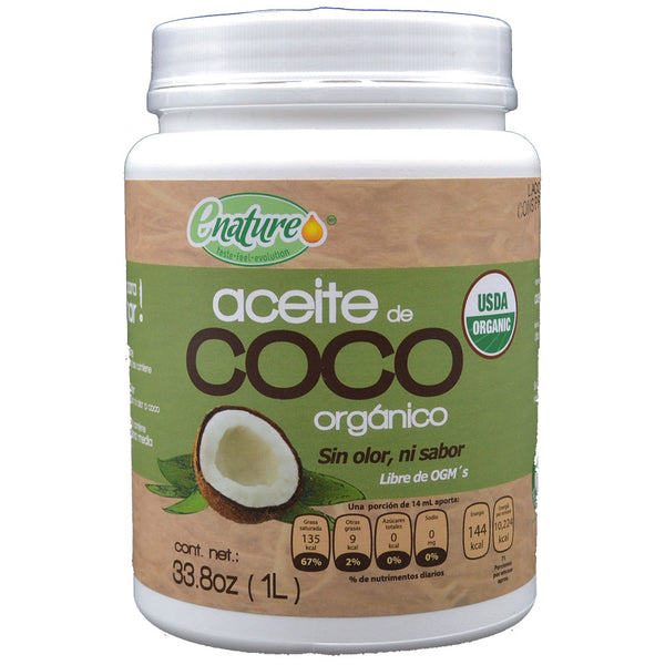 Aceite de coco orgánico Enature 1 L