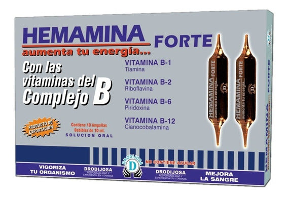 Hemamina forte Botnatura 10 ampolletas